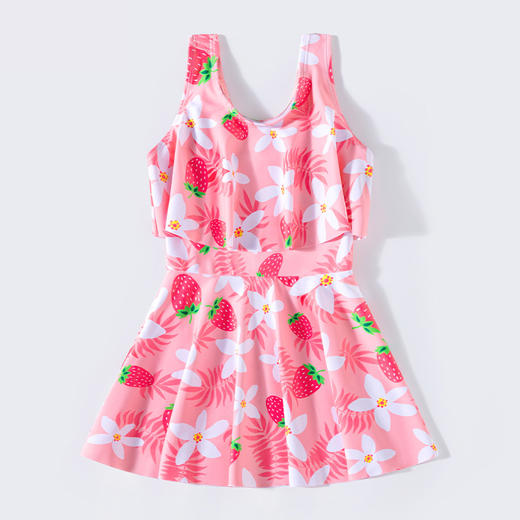 【连体设计，摆脱夏日闷湿感！】儿童泳衣女孩连体 新款女童防晒游泳衣 中大童初中生 宝宝泳装备-QQ 商品图4