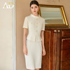 AD高端女神范假两件连衣裙女2025新款夏季圆领正装御姐风西装裙子 商品缩略图3