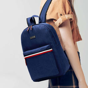 ELLE 时尚双肩背包GH162P90177NV 深蓝色