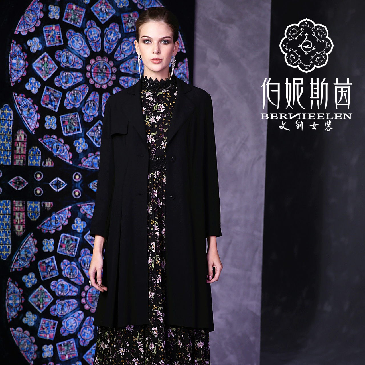 【伯妮斯茵】3D6221--风衣--太阳窗的幻想--《因汉而生--哥特》