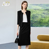 AD高端薄款黑色西装套装女2025新款夏季小个子高级感气质职业西服 商品缩略图1