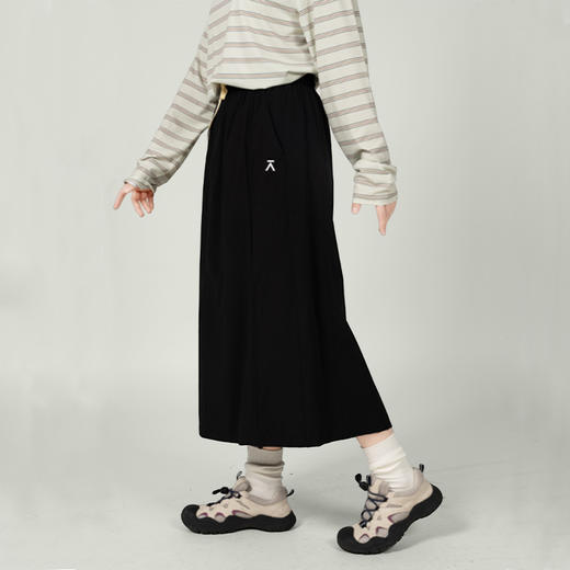 【出游季特惠】ACMEITEM爱棵米 户外半裙凉感细绳中长款宽松裙子女GAG2371002C 商品图3