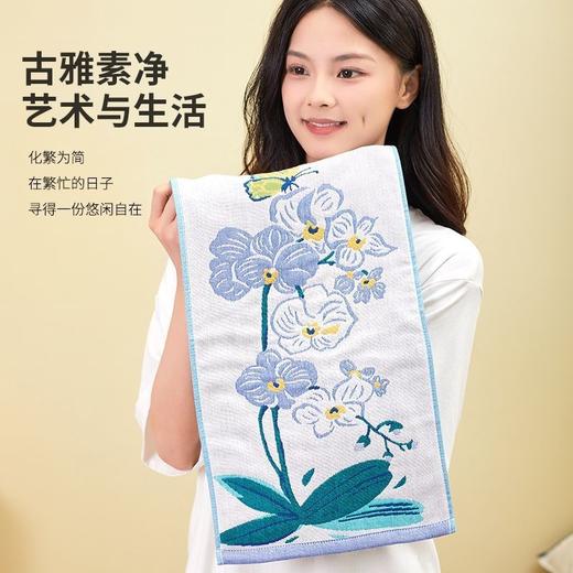 （4条装）国风文艺A类婴儿级棉纱毛巾 小毛巾柔软吸水洗脸巾不掉毛儿童毛巾全棉 商品图8