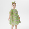 马克珍妮女童棉真丝短袖连衣裙 儿童碎花裙子2025年夏装250009 商品缩略图0