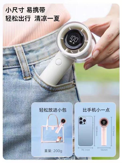 【7F】飞利浦 手持风扇16H长续航100档超高速大风力USB充电迷你便携小风扇ACR3242 商品图8