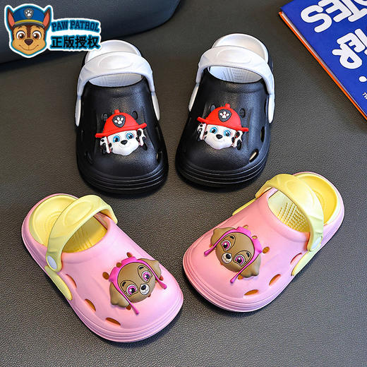 【清凉夏日，清爽不闷脚~】EVA儿童洞洞鞋 可爱卡通男女童拖鞋 防滑耐磨透气居家 汪汪队包头鞋-QQ 商品图3