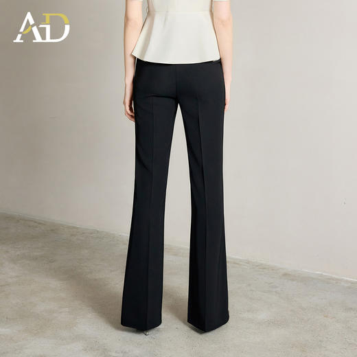 AD高端女神范西装裤女2025新款夏季高腰显瘦直筒阔腿裤休闲长裤子 商品图4
