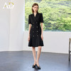 AD高端气质女神范连衣裙女2025新款夏季收腰显瘦职业西装裙小黑裙 商品缩略图3