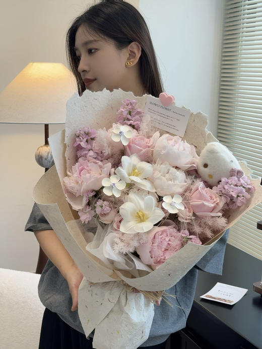 可爱粉kitty花束 商品图6