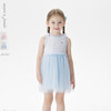 马克珍妮女童条纹网纱背心裙宝宝连衣裙2025年夏装新款裙子550753 商品缩略图0