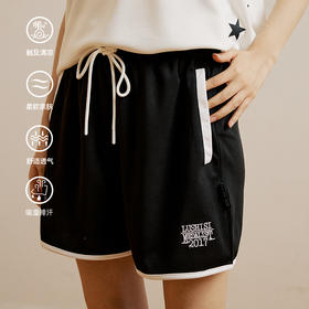 LUSHISI新款美式街头篮球裤四五分短裤跑步休闲运动健身胜利主题