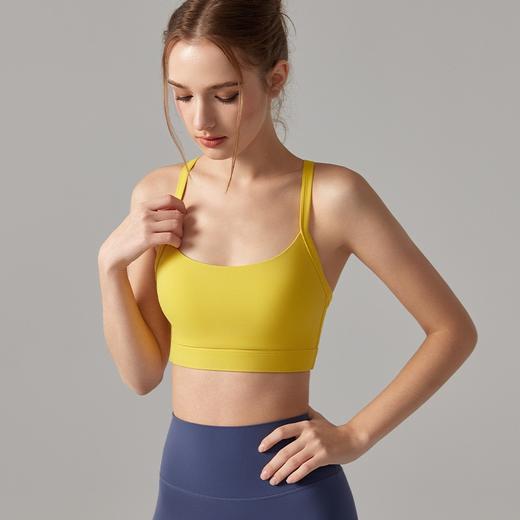 【固定杯】轻/软/弹/润 中强度细肩带瑜伽背心BMMZ252 商品图2