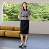 AD黑色包臀裙子女夏连衣裙灰色接拼职业装2025新款假两件西服裙 商品缩略图3