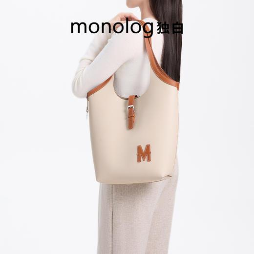 【王楚然同款】独白X卡拉羊新款女士托特包大容量通勤手提包D4512 商品图7