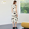AD高端气质连衣裙女2025新款夏季波点无袖背心裙宽松显瘦中长裙子 商品缩略图4
