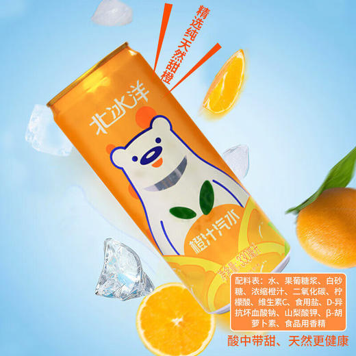 北冰洋橙汁汽水330ml*24瓶 商品图3