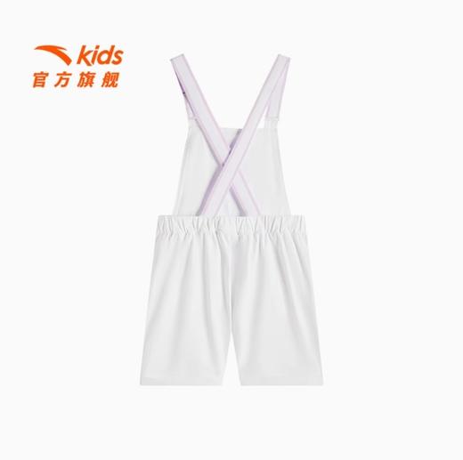 安踏儿童女大童背带裤2025夏季新款透气舒适亲肤女孩背带裤短裤潮362528508 商品图1