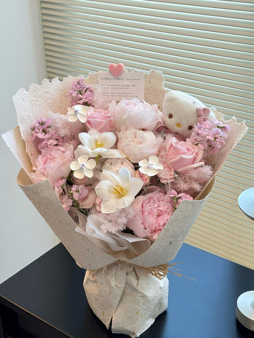 可爱粉kitty花束 商品图5