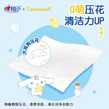 心相印湿厕纸如厕私处杀菌湿巾纸洁厕擦屁股80抽5包家庭装（包装随机） /家庭清洁/纸品 /清洁纸品 /抽纸 商品图2