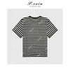 03-2潘依绣丁丁宠粉PanYiXiu/潘依绣夏季撞色波浪条纹设计感短袖T恤 G9069 商品缩略图2