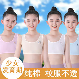 【新款女童内衣，呵护成长需求！】女童内衣发育期 柔软亲肤少女文胸 儿童内衣小学生 初中女童背心a类-QQ