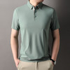 TZW-锦氨无痕冰丝短袖男士POLO衫2025夏季新款商务休闲宽松翻领t恤男 商品缩略图9
