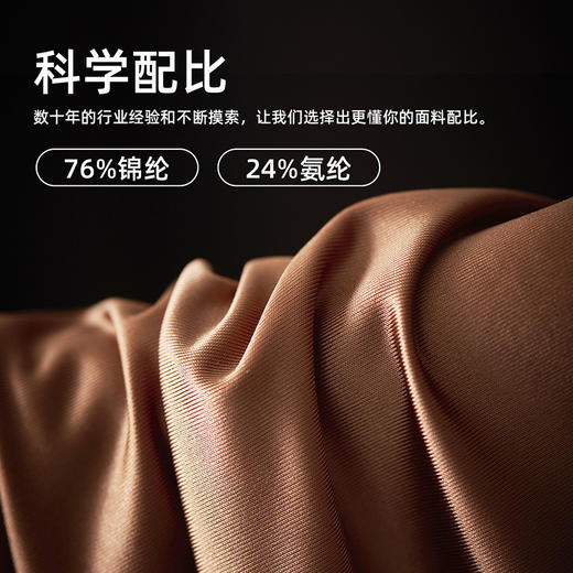 男士绸缎面无痕蚕丝裆油光平角内裤3054 商品图2