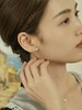 Oflye潮流饰品  法式轻奢小巧精致三颗钻锆石银针耳钉女高级感气质耳环日常通勤耳饰 商品缩略图2