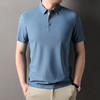 TZW-锦氨无痕冰丝短袖男士POLO衫2025夏季新款商务休闲宽松翻领t恤男 商品缩略图0