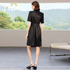 AD高端职业连衣裙女2025新款夏季短袖西装裙收腰显瘦翻领职场女装 商品缩略图4