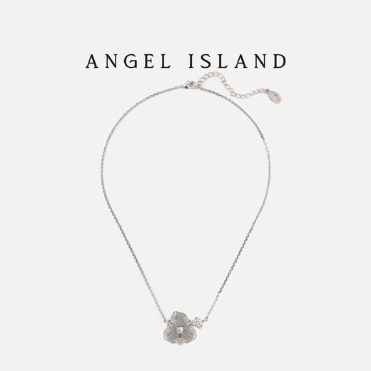 ANGEL ISLAND 「芳华」木槿白金花朵项链 商品图3
