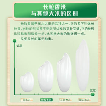 十月稻田当季新米 长粒香大米 5斤（东北大米 香米 2.5公斤/五斤） /粮油调味 /米 /长粒香米 商品图1