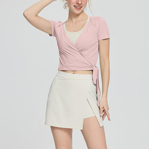 跃牌【周游世界系列】新款半身裙女防走光瑜伽运动网球短裙高腰显瘦羽毛球百褶裙SH3272 商品图1