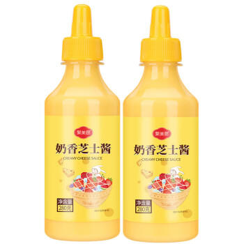 聚美厨韩式奶香芝士酱家用炸鸡薯条汉堡三明治沙拉酱料商用280*2瓶 /粮油调味 /调味品 /西式酱料 商品图0
