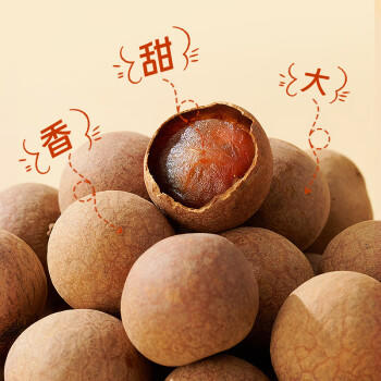 1号会员店桂圆干1kg龙眼干单果大于等于25mm核小肉厚清甜不腻 /粮油调味 /南北干货 /果茎食补干货 商品图2