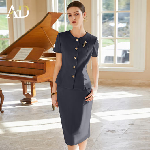 AD高端职业装西装套装女2025新款夏季气质高级感商务西装工作服 商品图3