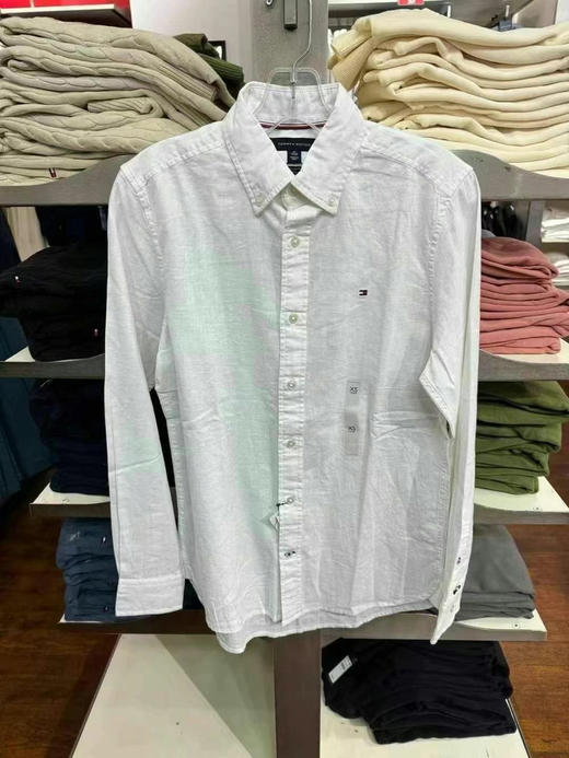 💰599/件直邮到手✈️ 经典版亚麻衬衣，55%亚麻 45%棉TOMMY HILFIGER衬衫 商品图0