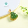 S925和田玉吊坠-碧玉全包吊坠约25*18mm 商品缩略图0