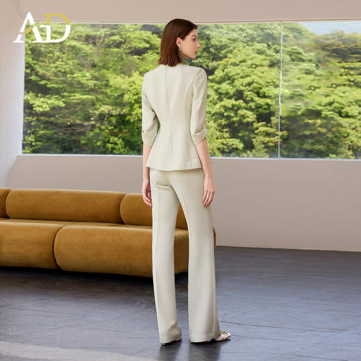 AD高端职业西装套装女2025新款夏季短袖西服外套高级感ol职业装 商品图4