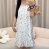 【带胸垫睡裙】女夏季薄款无袖日系可爱甜美少女吊带中长连体裙家居服。ry 商品缩略图9