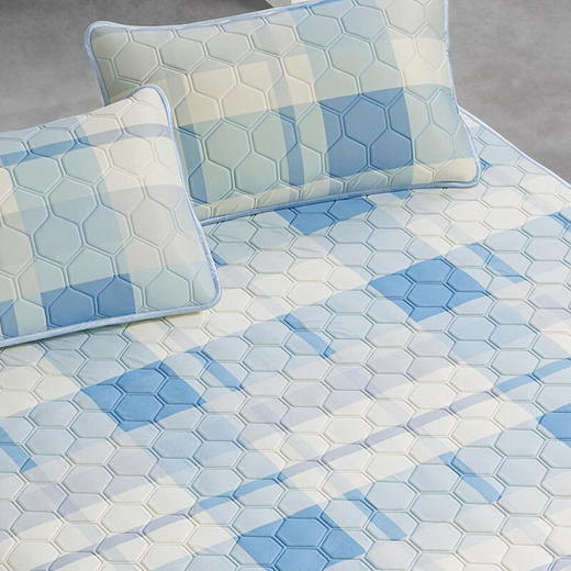 水星家纺一触清凉·可水洗·乳胶凉席三件套 商品图8