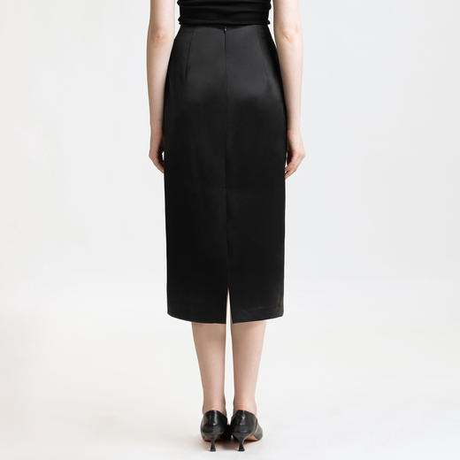 LIZZY 早秋 复古新中式刺绣修身中长款显瘦包臀半身裙7857 商品图7