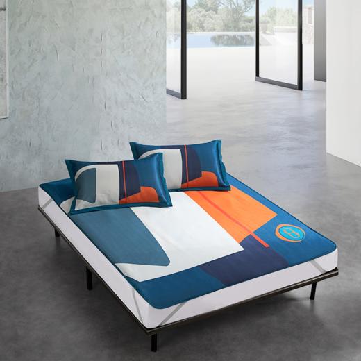 水星家纺联名款·可水洗· 印花冰丝席三件套 商品图0