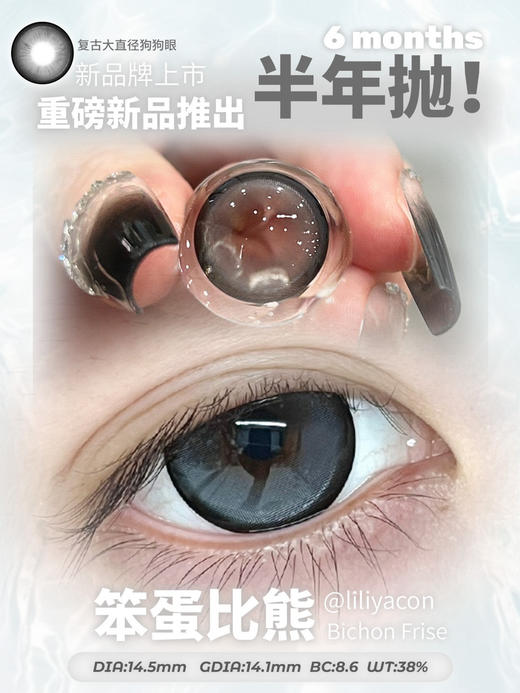 【半年抛美瞳】 Liliyacon全系列 国产瑞尔康工厂 全系列大直径美瞳 平价美瞳 商品图7