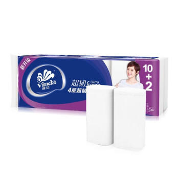 维达（Vinda）无芯卷纸超韧4层1800g*4提 150克*48卷厚实卫生纸亲肤卫生纸 /家庭清洁/纸品 /清洁纸品 /卷纸 商品图3