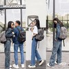 男女同款万茜朱一龙同款三宅一生双肩旅行包书包 商品缩略图6