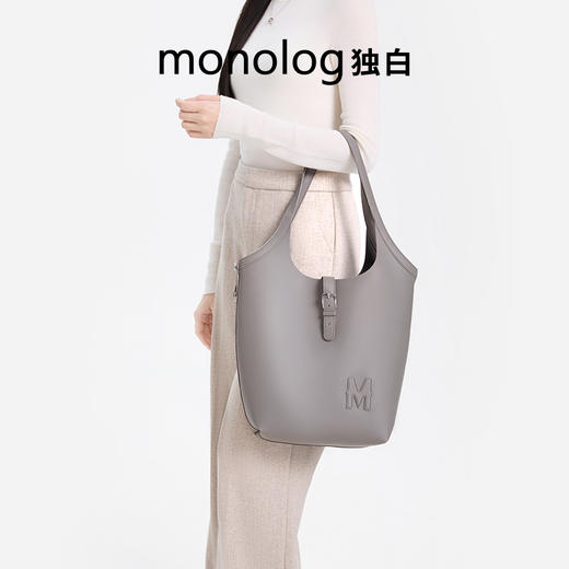 【王楚然同款】独白X卡拉羊新款女士托特包大容量通勤手提包D4512 商品图5