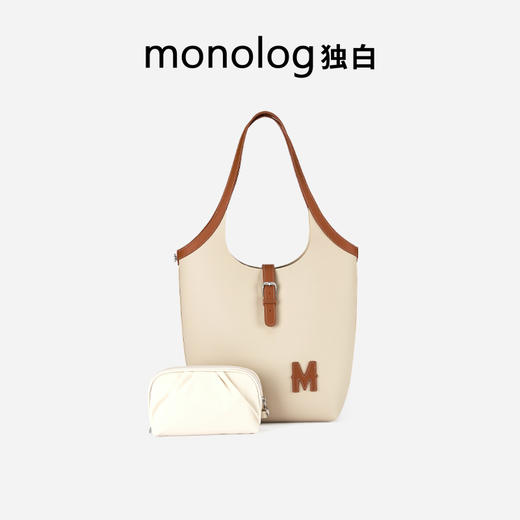 【王楚然同款】独白X卡拉羊新款女士托特包大容量通勤手提包D4512 商品图4