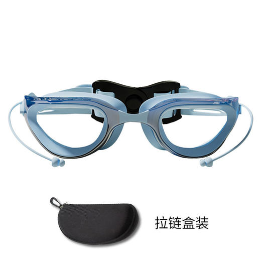 【加宽视野，使水下视野更宽】儿童泳镜防水防雾 高清男童游泳镜 泳帽大框女童专业游泳眼镜不勒眼-QQ 商品图6