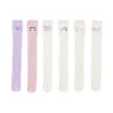 【轻薄网眼，棉质透气！】儿童袜子女童过膝袜 夏季薄款A类棉 网眼透气可爱百搭 防蚊长筒袜子-QQ 商品图4